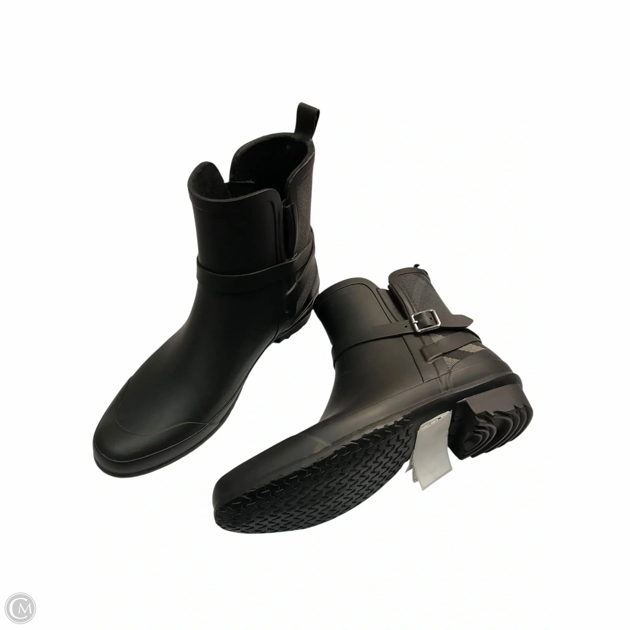 Boots Luxury Designer By Burberry In Black, Size: 9.5 Arch Support Standing Workers