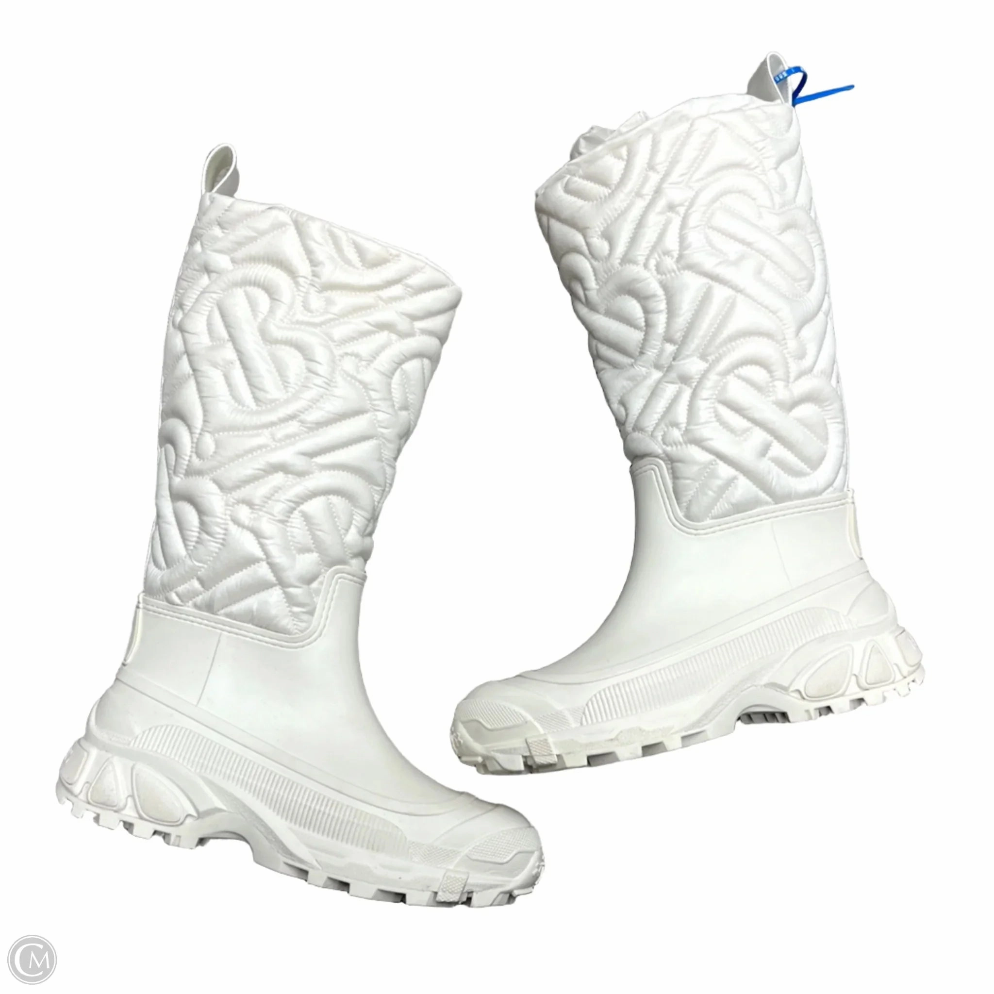 Boots Luxury Designer By Burberry In White, Size: 9.5 Energy Return Foam Desert Path