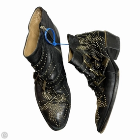 Polish Look plantar fasciitis support Boots Luxury Designer By Chloe In Black, Size: 8