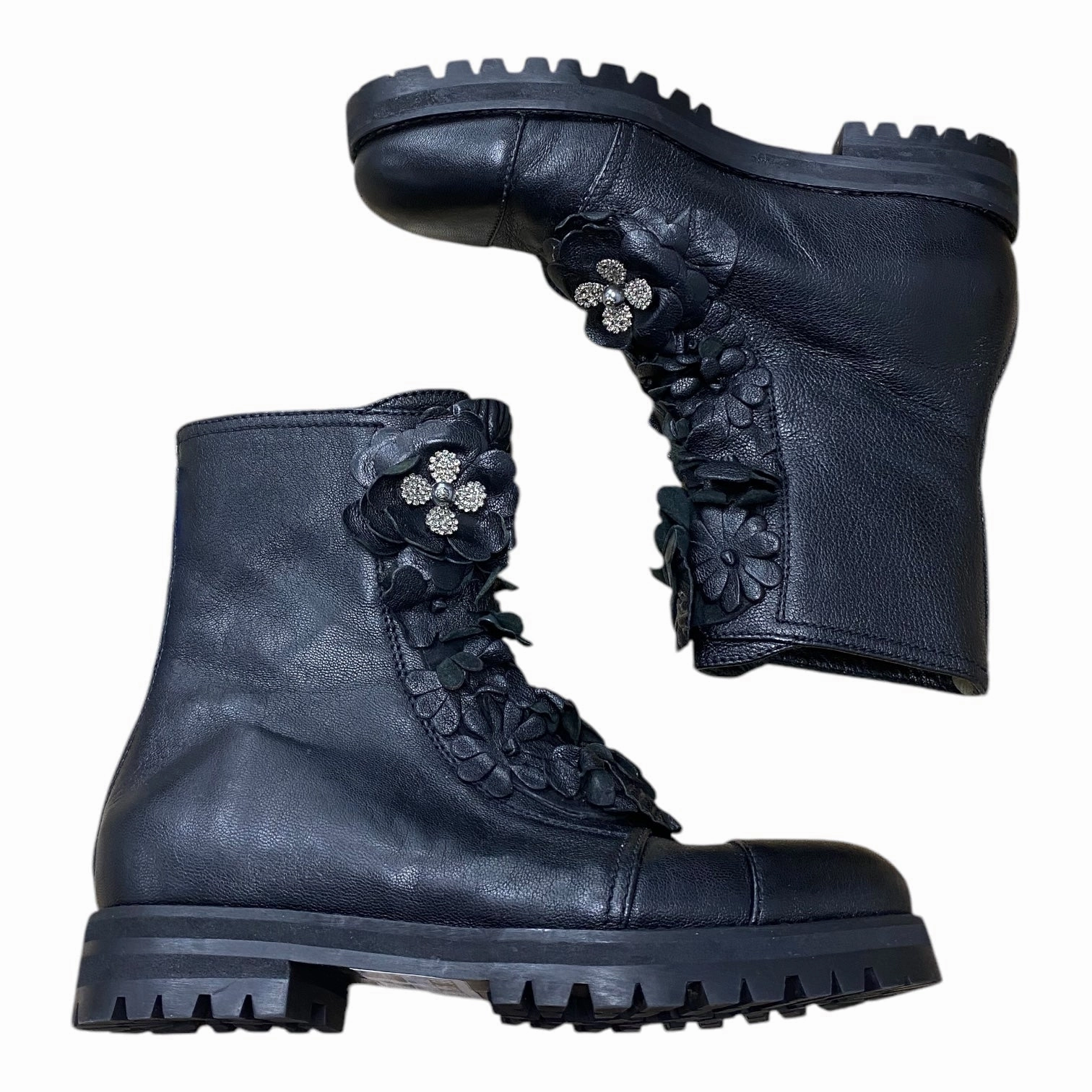 Tropic Mode Match All Boots Luxury Designer By Jimmy Choo In Black, Size: 5.5