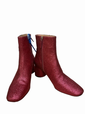 Hot Mood Orthopedic Footbed System Boots Luxury Designer By Marc Jacobs In Pink, Size: 9.5