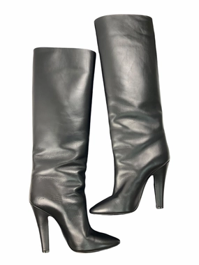 Boots Luxury Designer By Yves Saint Laurent In Black, Size: 10.5 All Terrain Urban Walkers Couple Pair