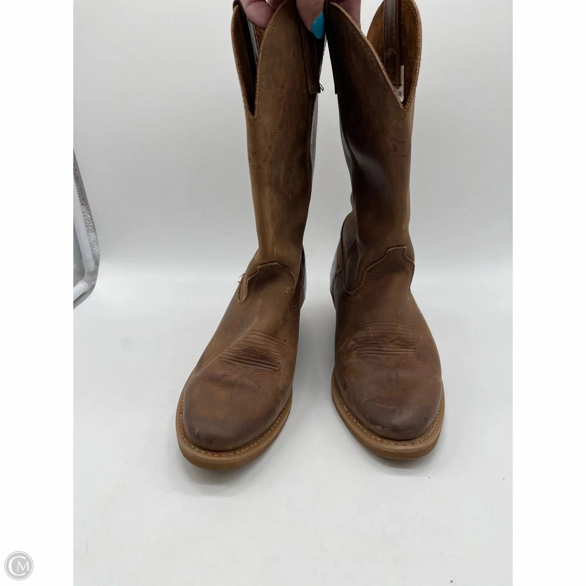 Boots Western By Clothes Mentor In Brown, Size: 6.5 Comfortable Stride