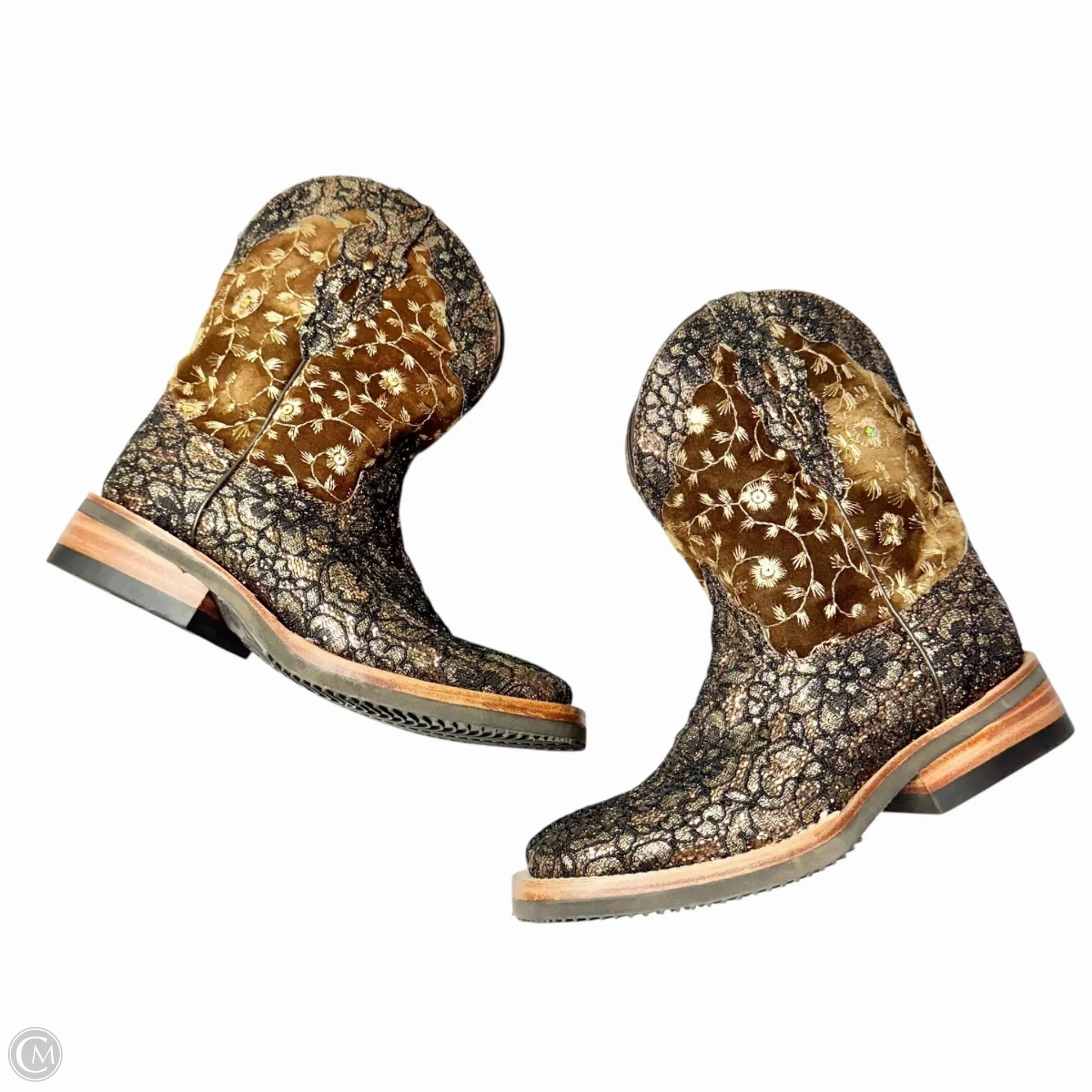 All weather Boots Western By Ferrini In Brown, Size: 6