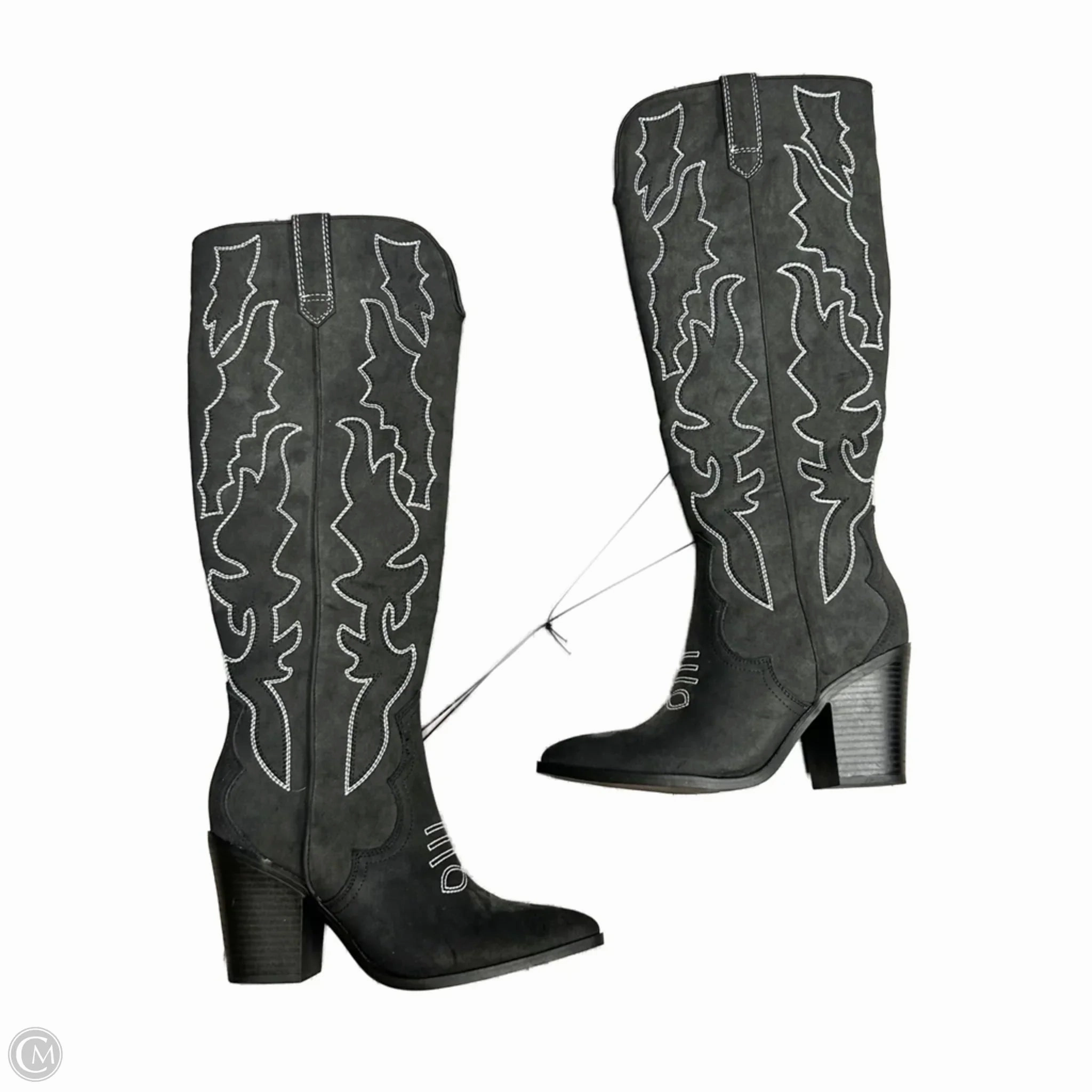 Boots Western By Forever 21 In Grey, Size: 6 Rugged Built Night Travel