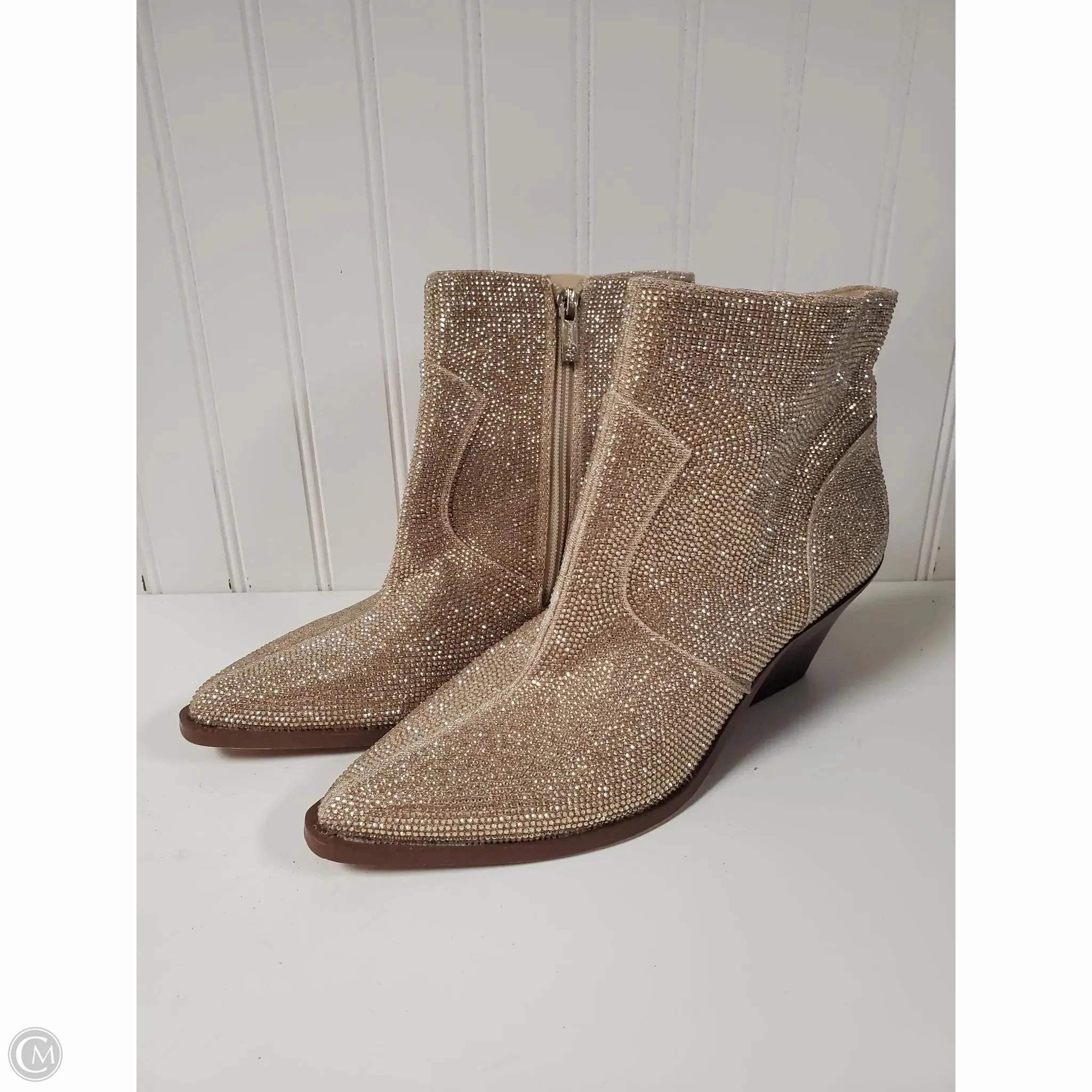 Cushioned Step Rainy Days Boots Western By Jessica Simpson In Gold, Size: 9