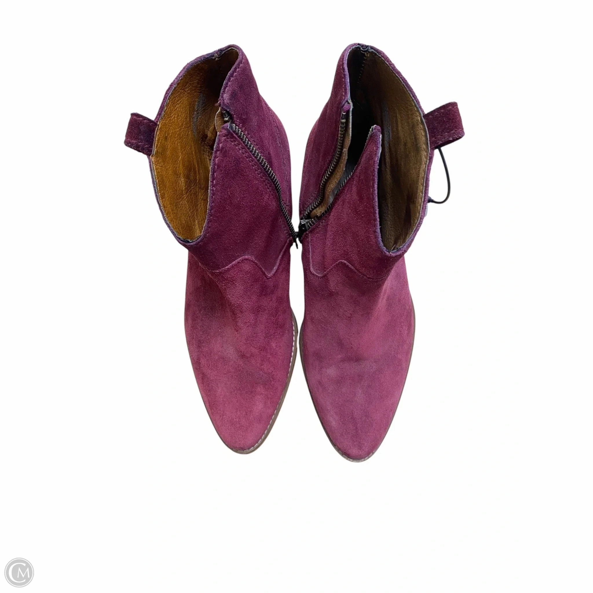 Boots Western By Madewell In Maroon, Size: 7 Breathable Windy Weather