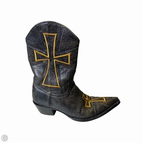 Boots Western By Old Gringo In Black & Gold, Size: 6.5 Eco Material Trail Runner