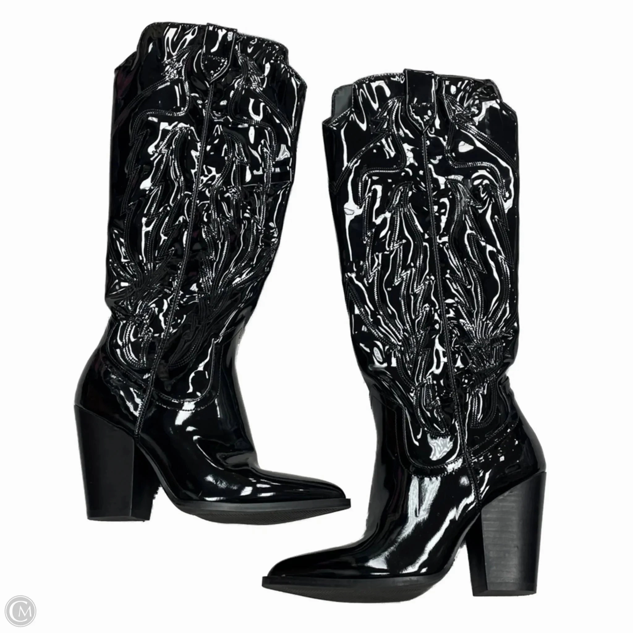 Boots Western By Steve Madden In Black, Size: 5.5 Flex Groove Engineering