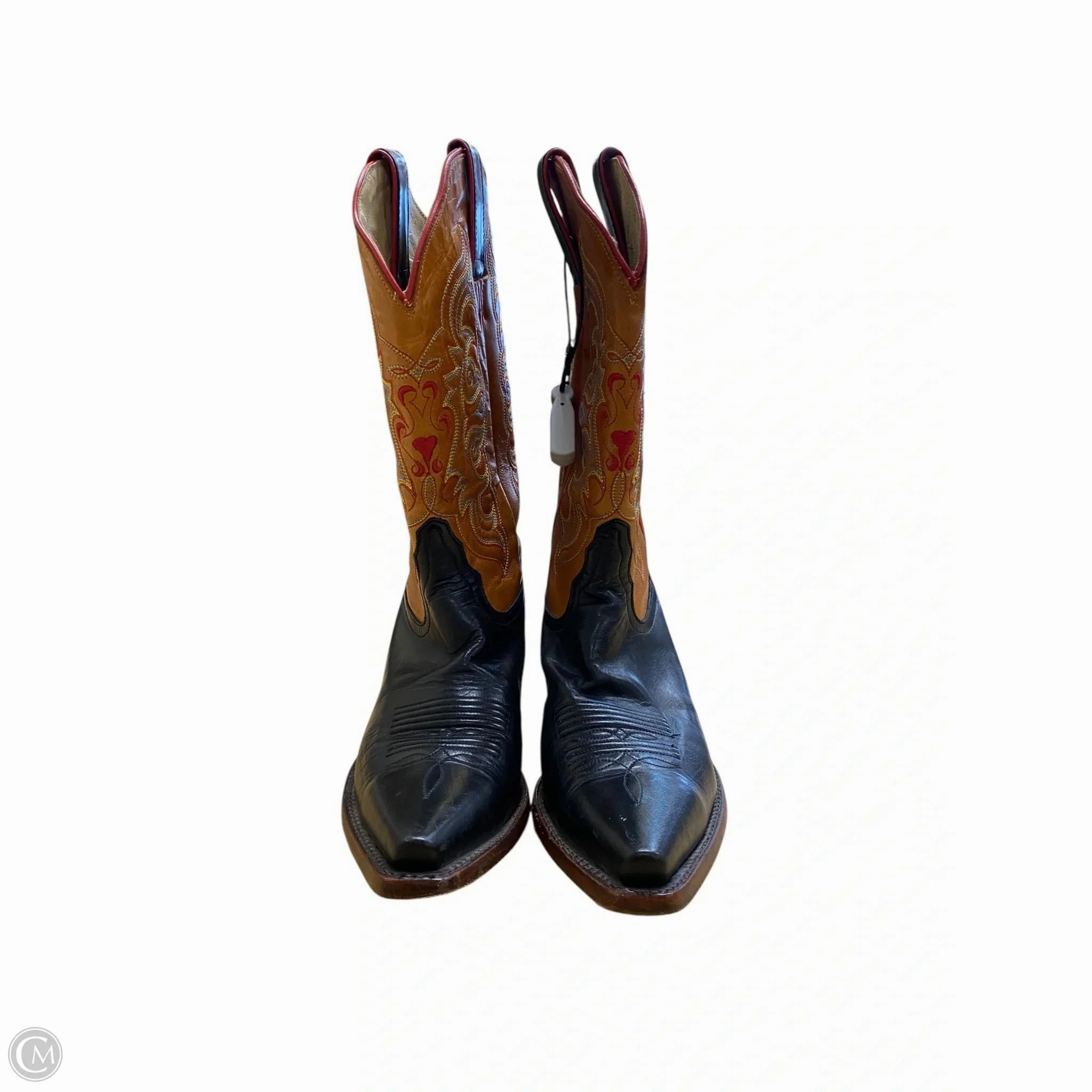 Stable Support Snow Trekker Boots Western By Tony Lama In Black & Brown, Size: 7