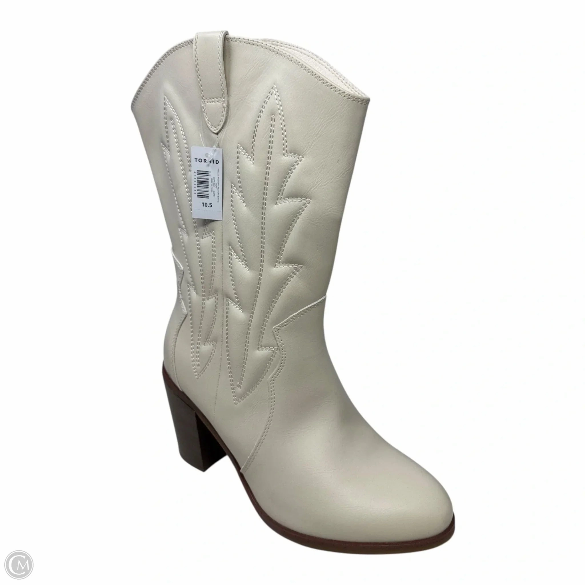 Boots Western By Torrid In Cream, Size: 10.5 Quick Wear Breathable Morning Walk