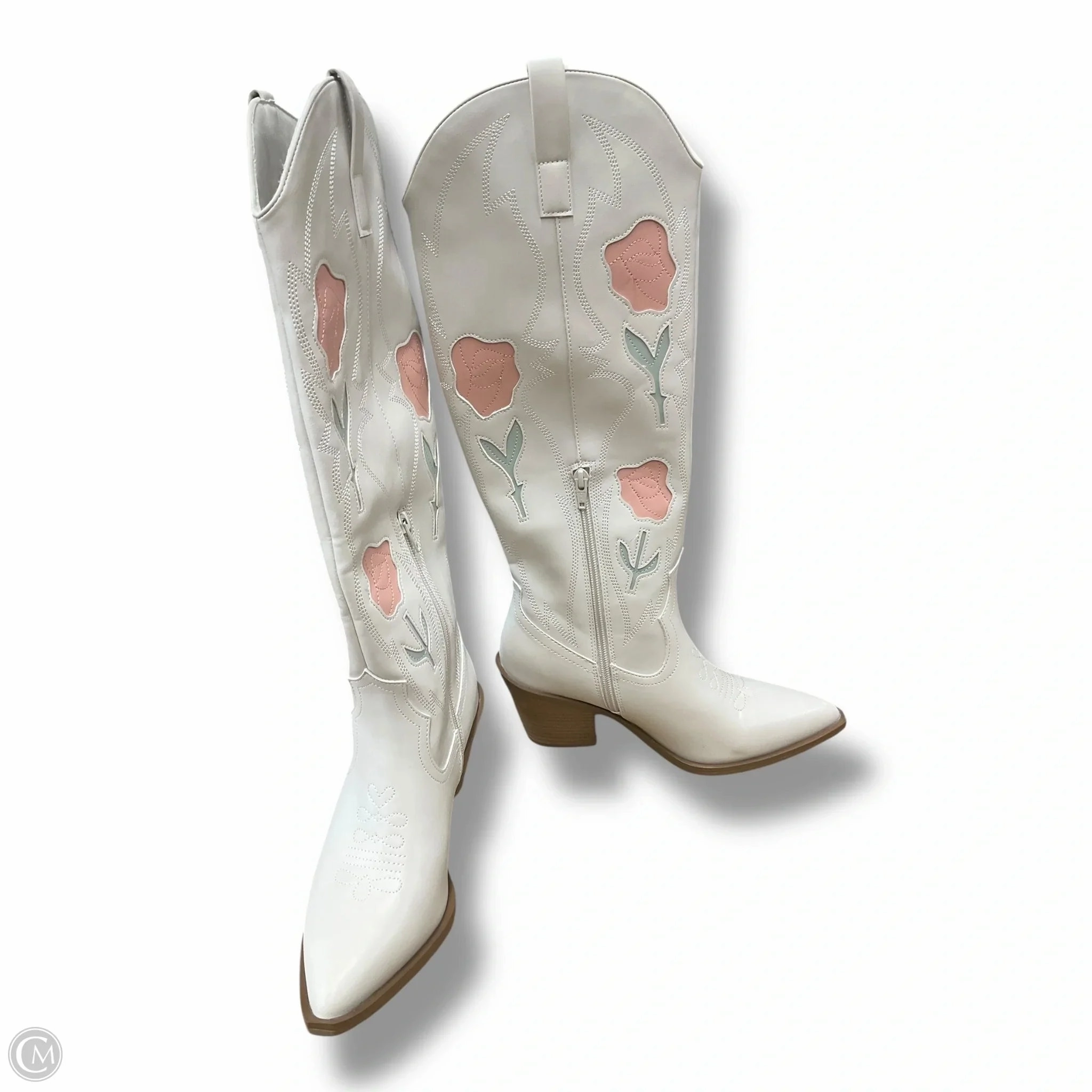 Boots Western By Universal Thread In Cream, Size: 7.5 Fashion Utility Parent