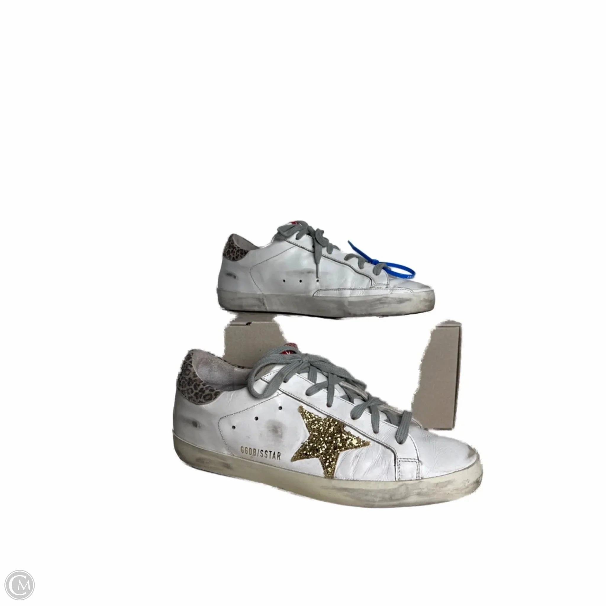 Agile Path Pressure Relief Shoes Luxury Designer By Golden Goose In White, Size: 9