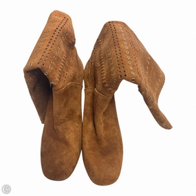 Boots Knee Heels By Donald Pliner In Brown, Size: 8 Dust proof