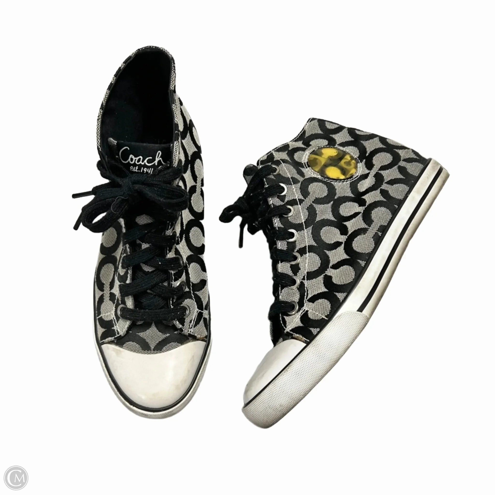 Shoes Designer By Coach In Black & Grey, Size: 7.5 Waterproof Daily Walk Cushioned Base Busy Professionals