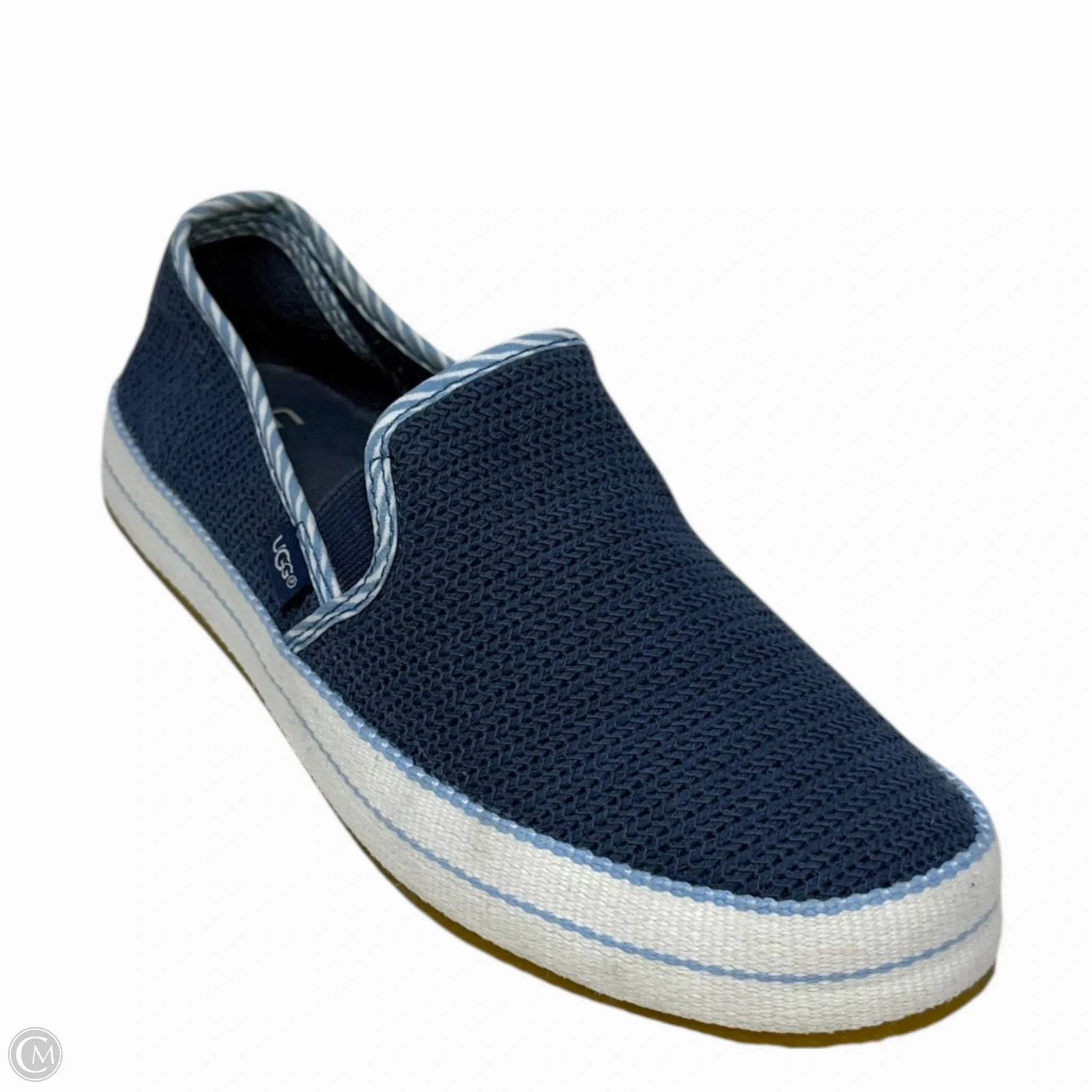 Korean Trend Supportive Core Weekend Warriors Bren Waves Slip On Sneakers Designer By Ugg In Blue, Size: 8