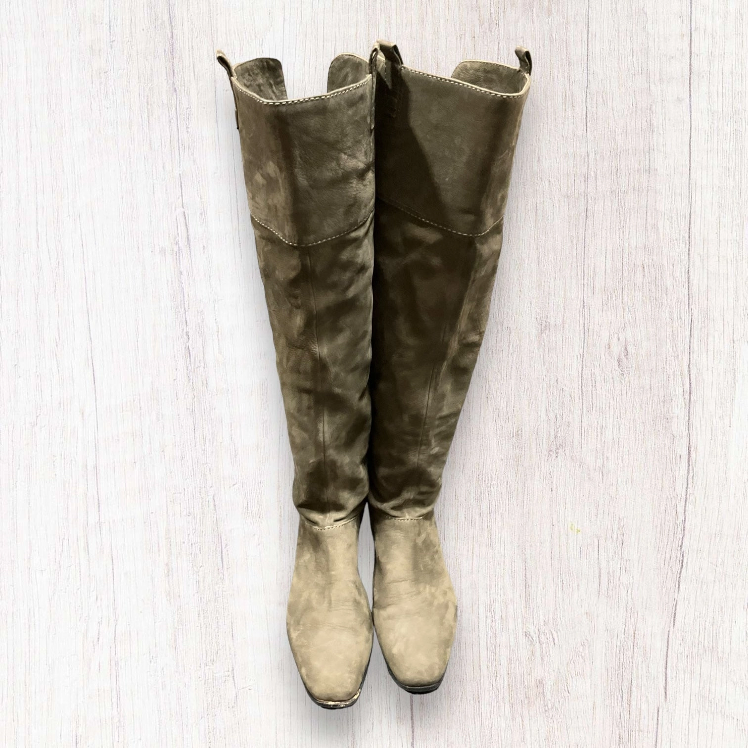 Brown Boots Knee Heels Clothes Mentor, Size 8.5 Storm Wear