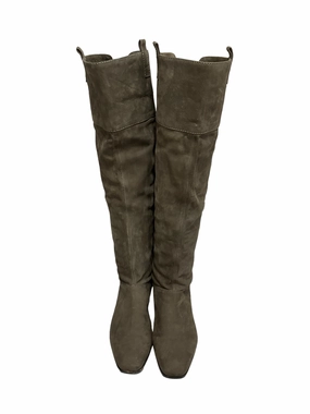 Brown Boots Knee Heels Clothes Mentor, Size 8.5 Rugged Built Hiking Trails Multi Use