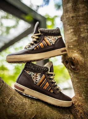 Brown Leather - Vegan Camping Boot Minimal Build