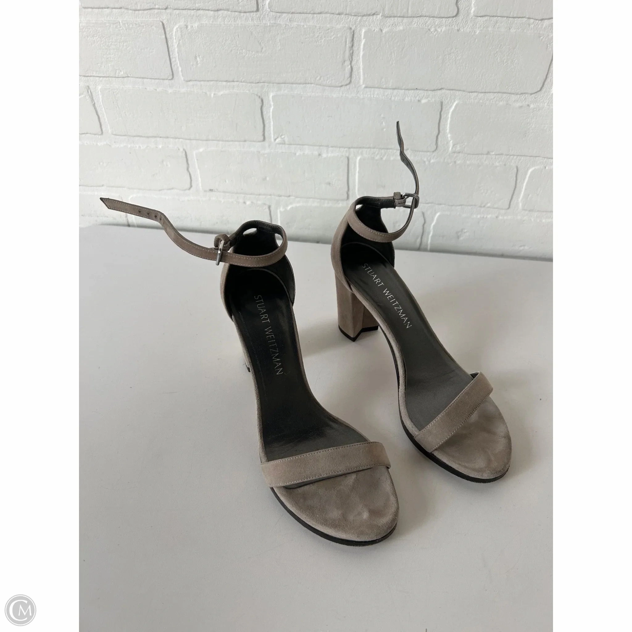 Hero Walk Sandals Designer By Stuart Weitzman In Tan, Size: 6.5