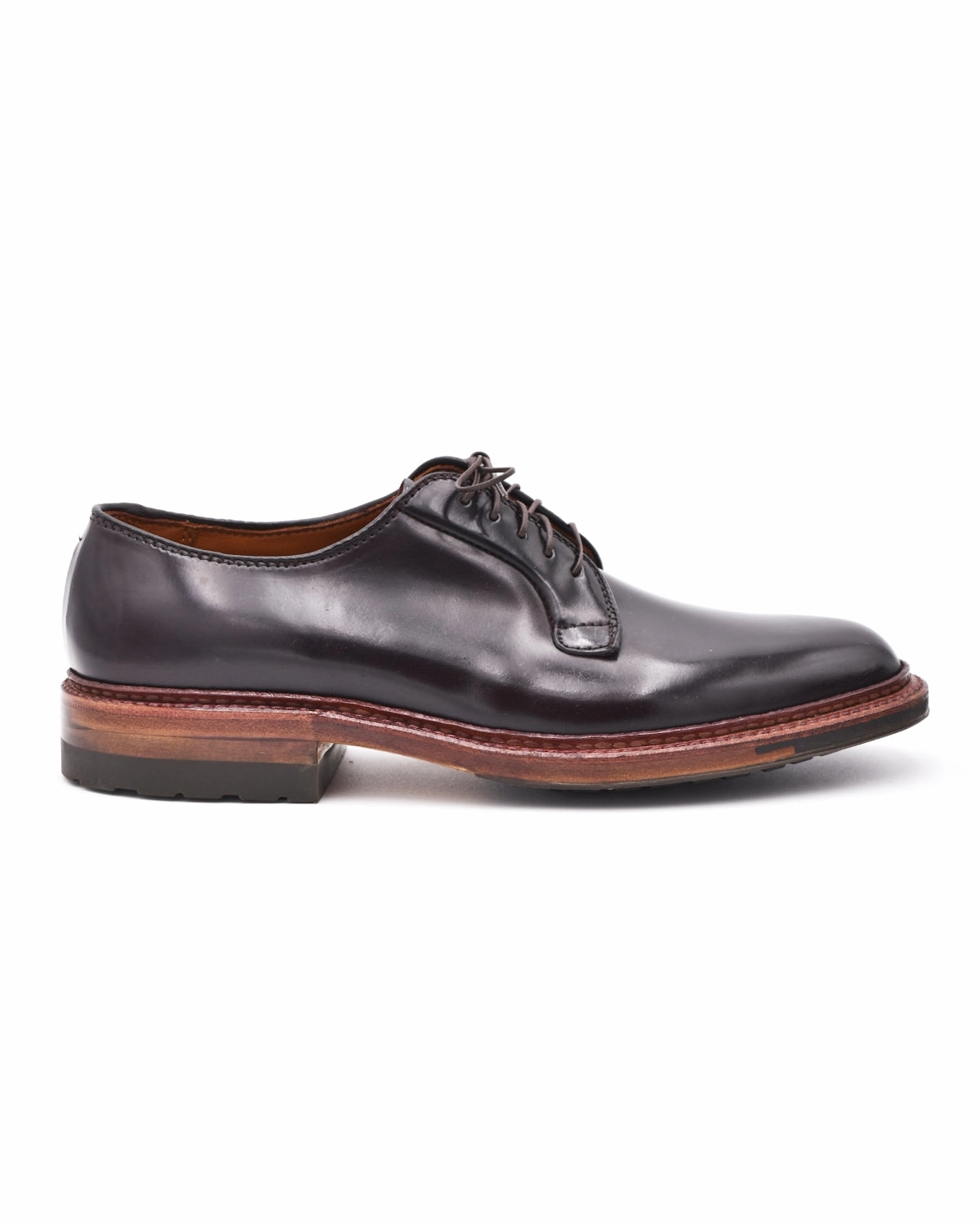 Moisture wicking Alden D7406C #8 Cordovan Plain Toe Blutcher