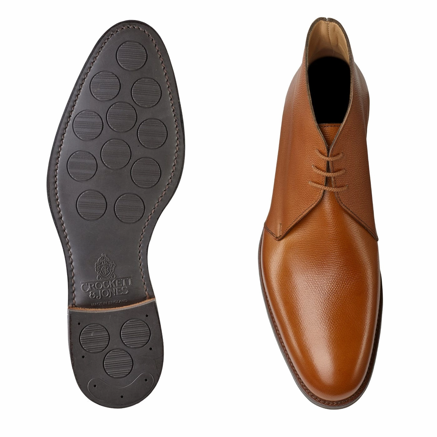 Dartmoor 3 Tan Golf Grain Flat Form