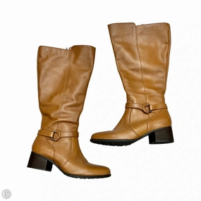 Boots Knee Heels By Naturalizer In Brown, Size: 9.5 abrasion resistant coating Shock Absorbing Daily Walks