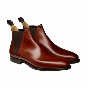 Flexible Sole Design Chelsea 8 Chestnut Burnished Calf