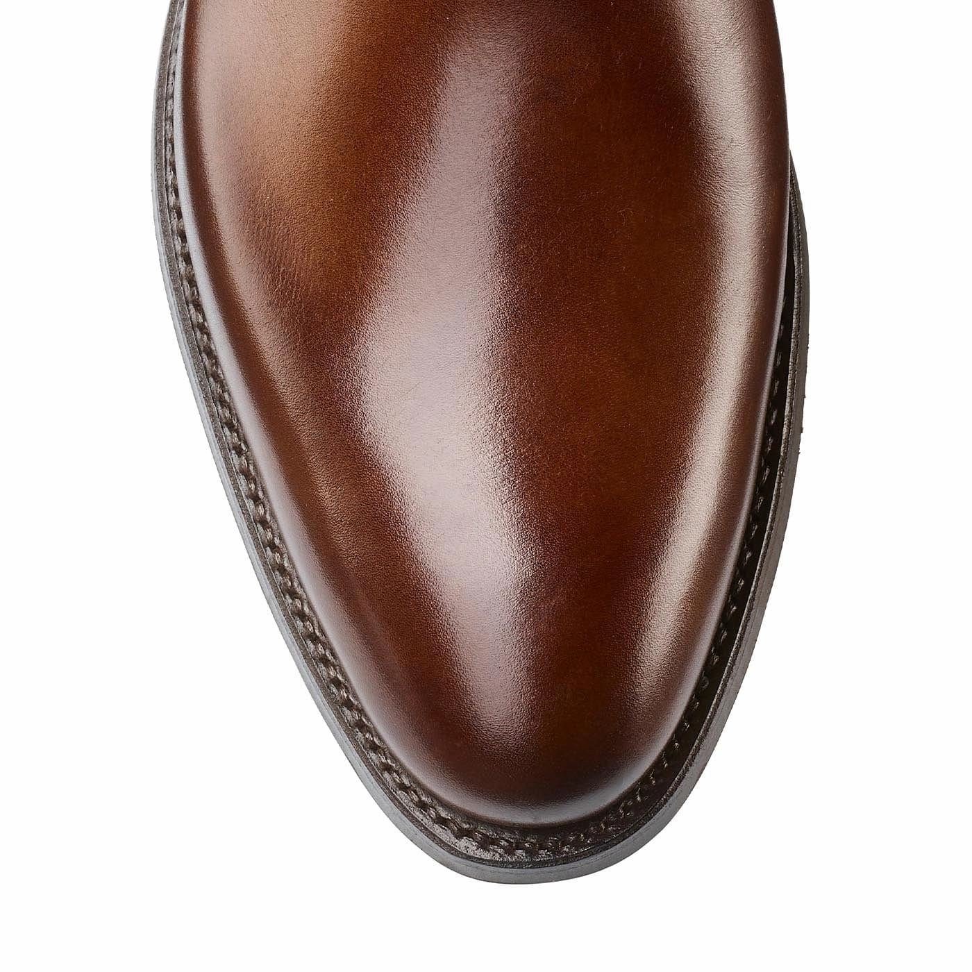 Comfortable Shank Chelsea 8 Dark Brown Burnished Calf