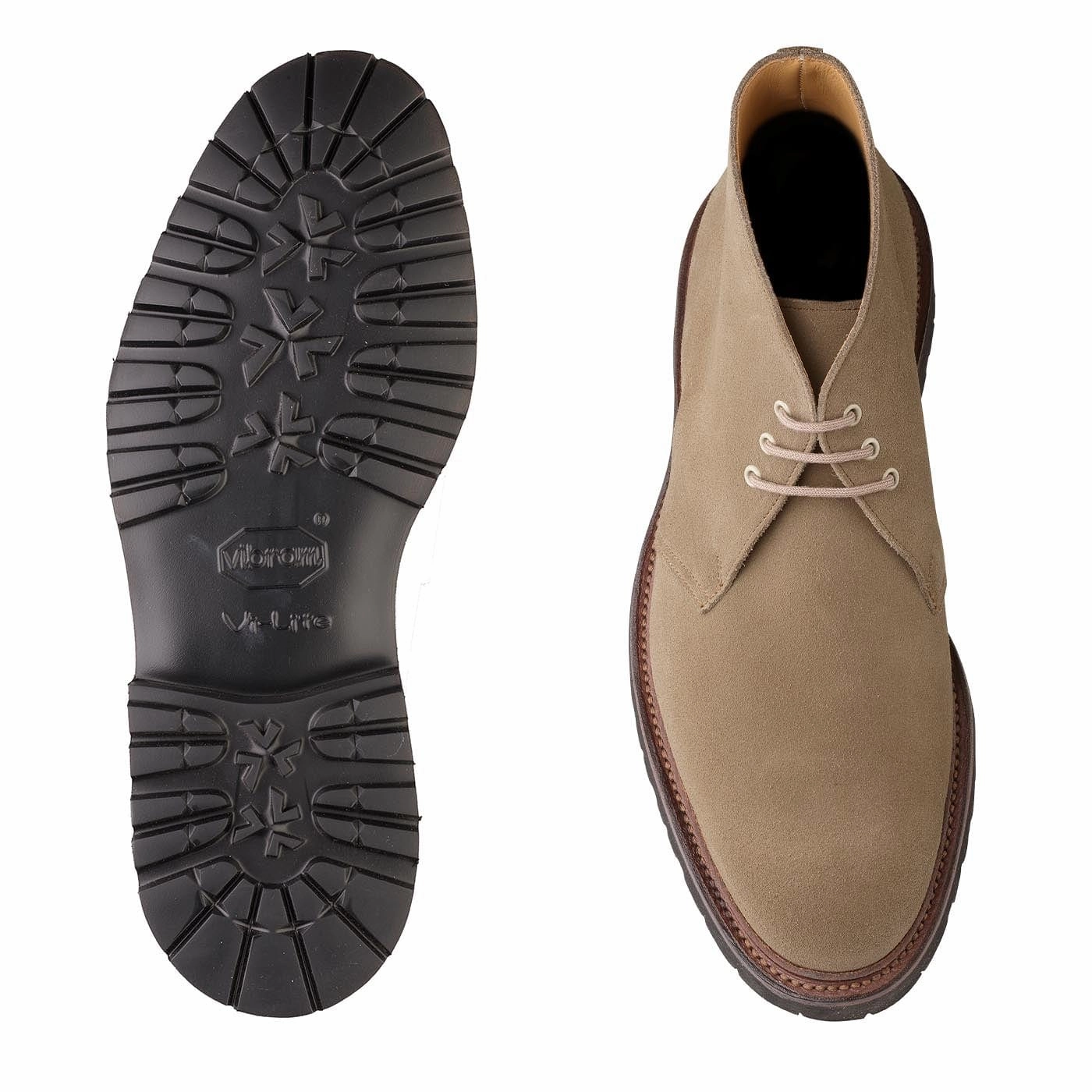 Shock Absorbing Mountain Climber Lace Up Design Chepstow 2 Mushroom Suede