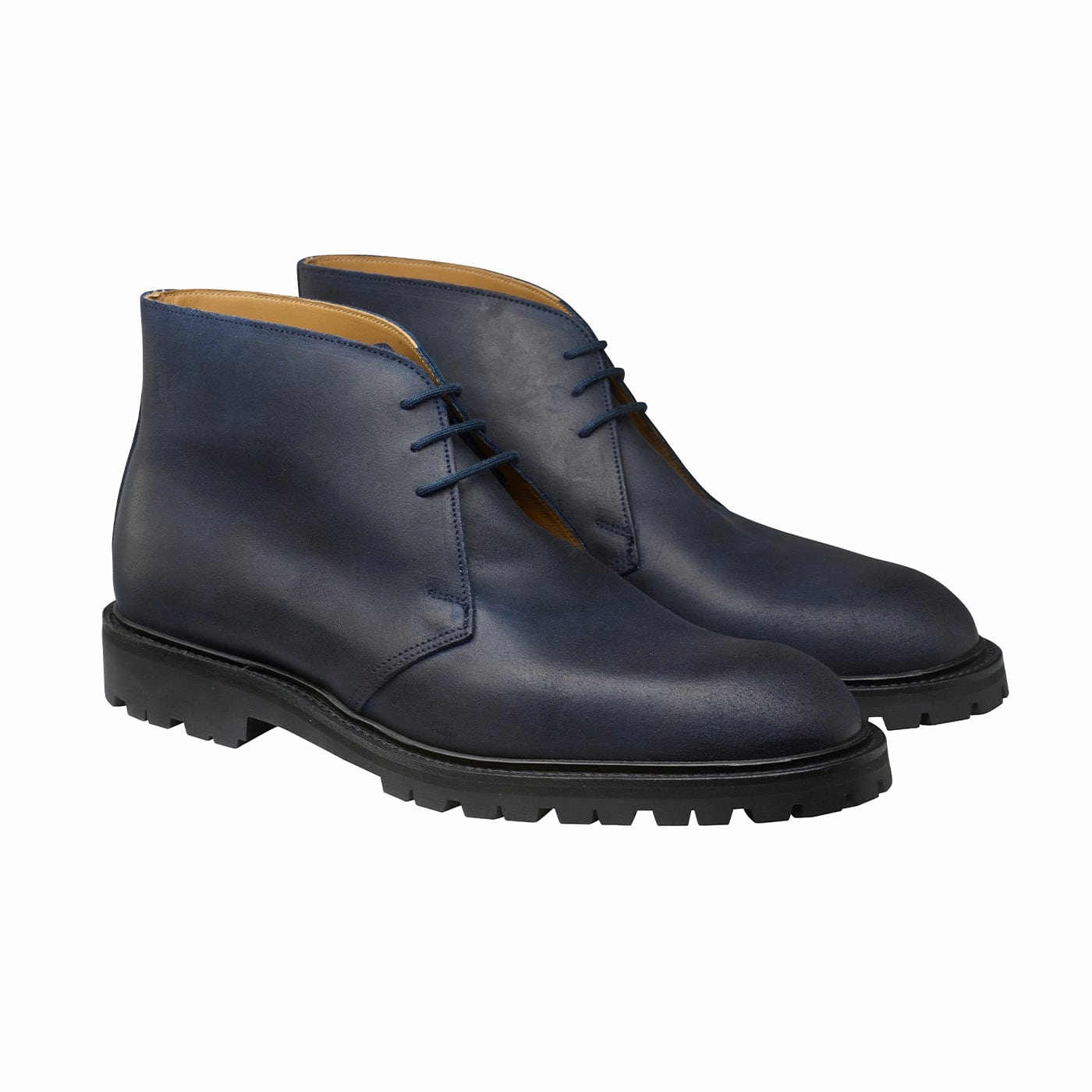 Chepstow 4 Navy Rough-Out Suede Elastic