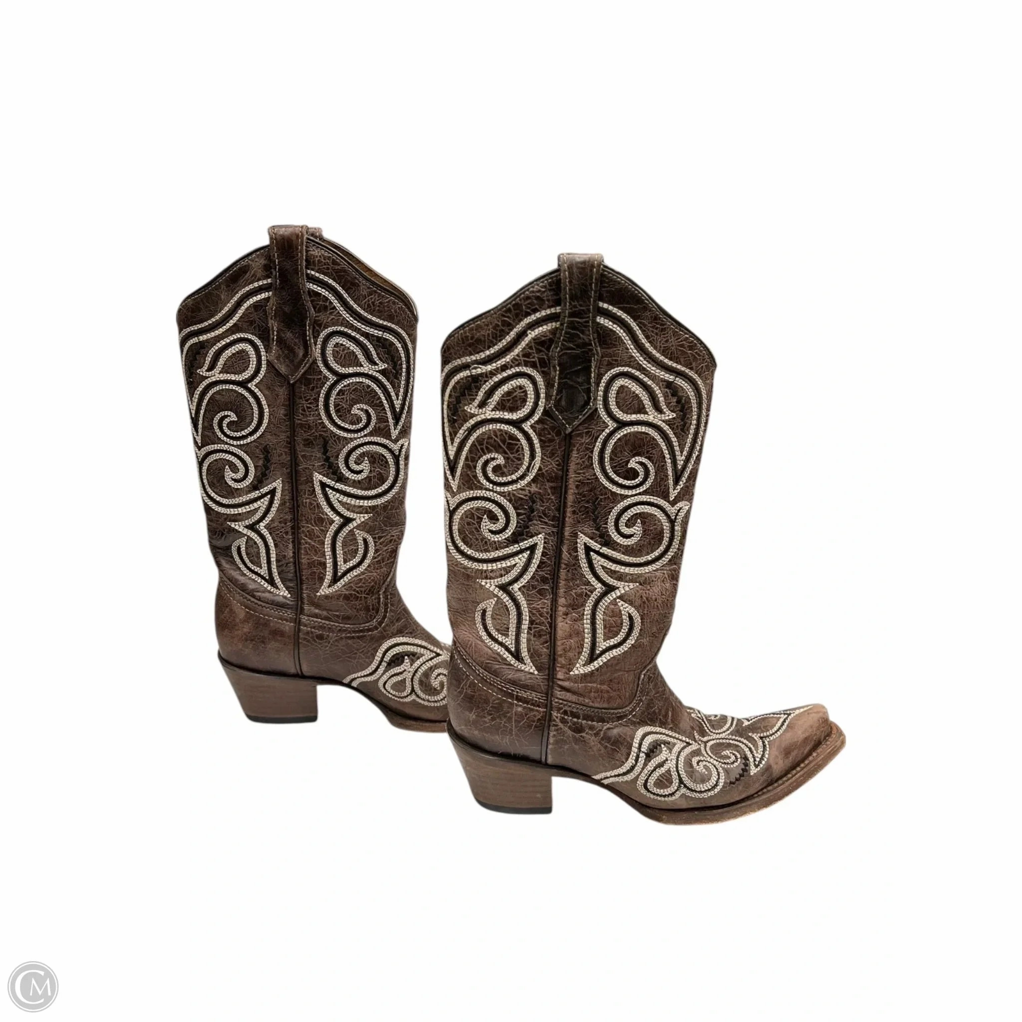 Boots Western By Circle G In Brown, Size: 9 Padded Interior Night Travel Stability Base