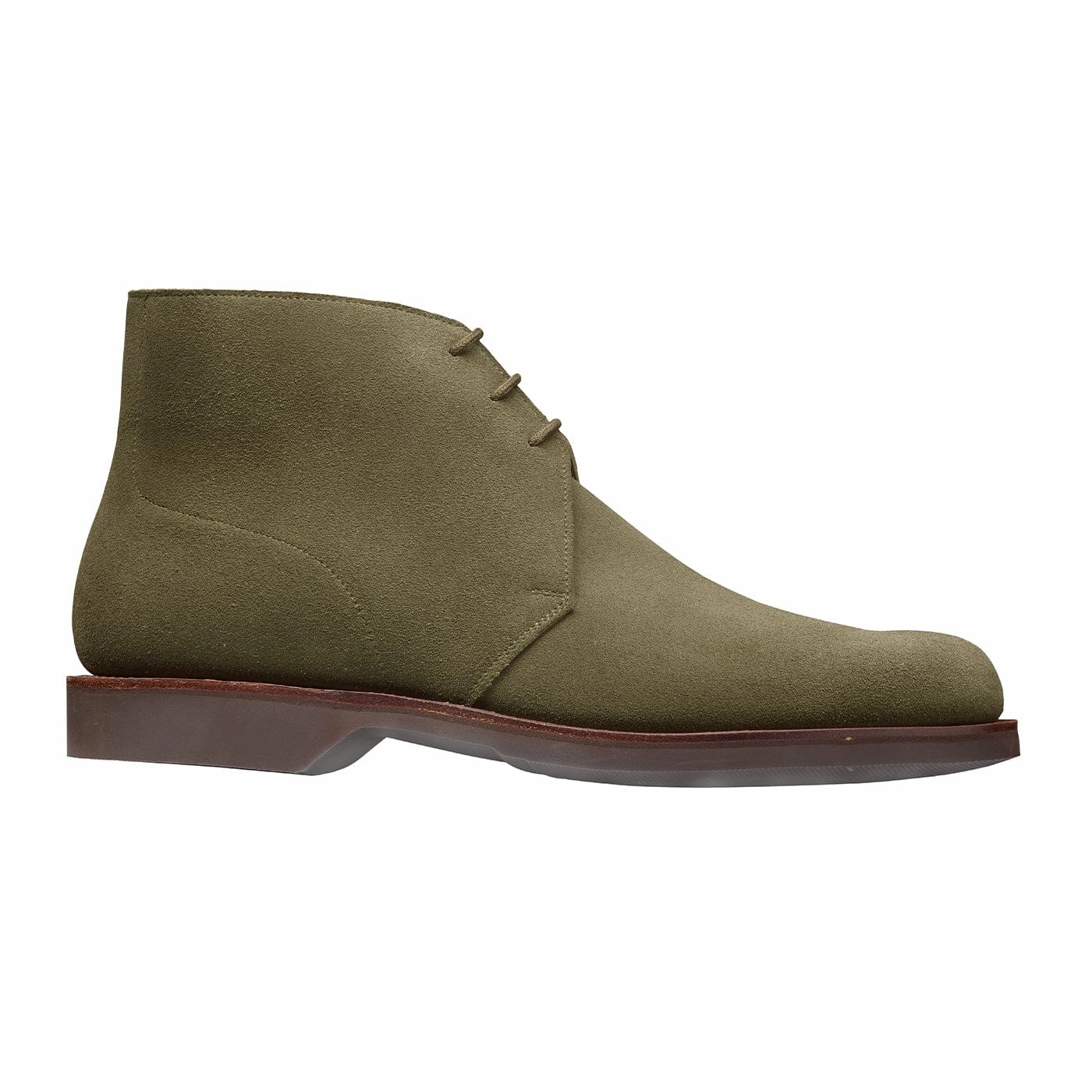 Comfort Lining Active Nomad Chukka 4 Olive Reverse Butt Suede
