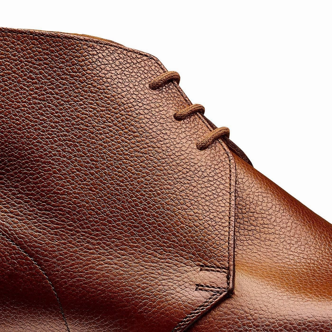 Noise free Durable Sole Chukka Tan Pebble Grain
