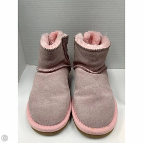 Boots Designer By Ugg In Pink, Size: 8 Cushioned Midsole School Style