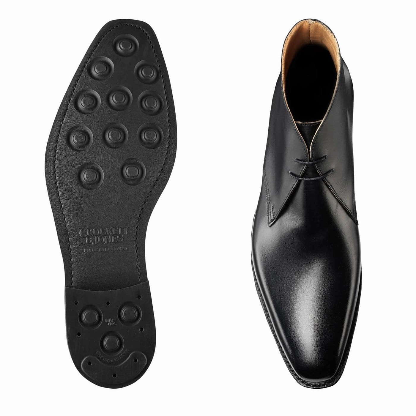Tetbury Black Wax Calf Non-Slip Sole Anti   Slip Sole