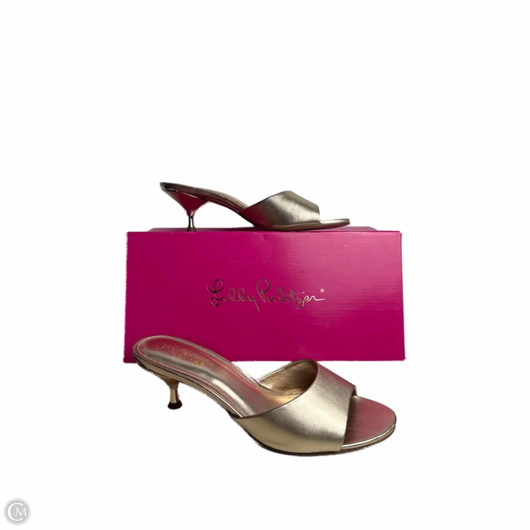 Shoes Designer By Lilly Pulitzer In Gold, Size: 7.5 Club Edge Energy Rise