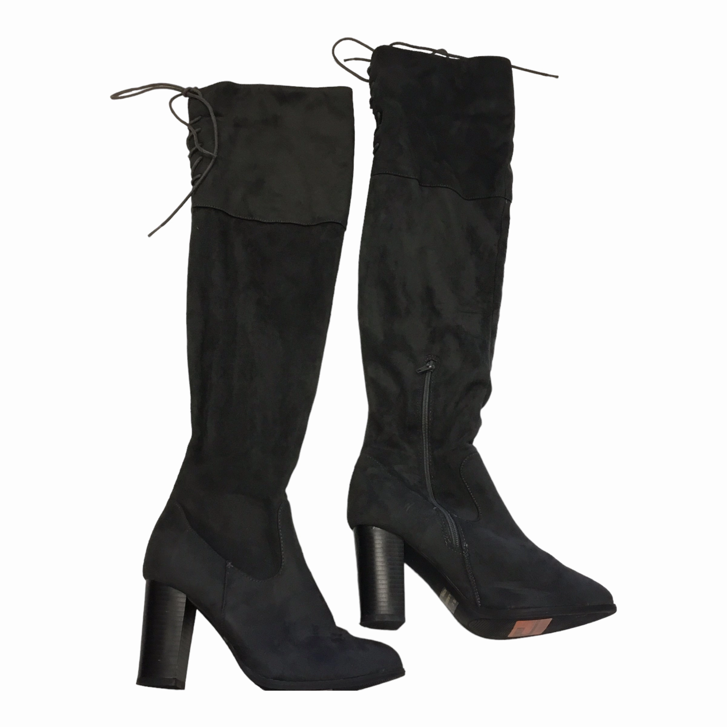 Boots Knee Heels By Qupid  Size: 8.5 Breathable Cold Weather Commuter Protective Finish Winter Walker