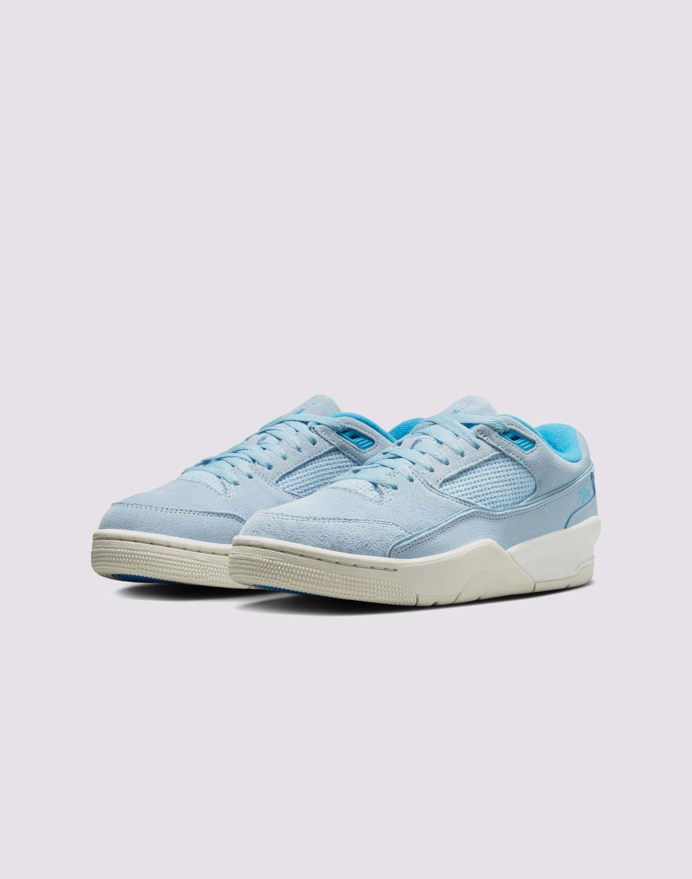 Toe Protection Fur Trim Jordan Flight Court "Hydrogen Blue/University Blue/Sail"