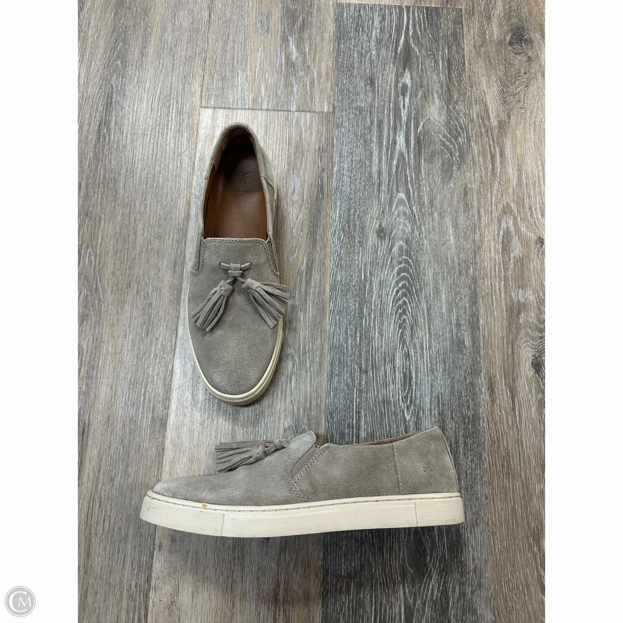 Shoes Designer By Frye In Taupe, Size: 7 Dry Base Ergonomic Footbed Shape