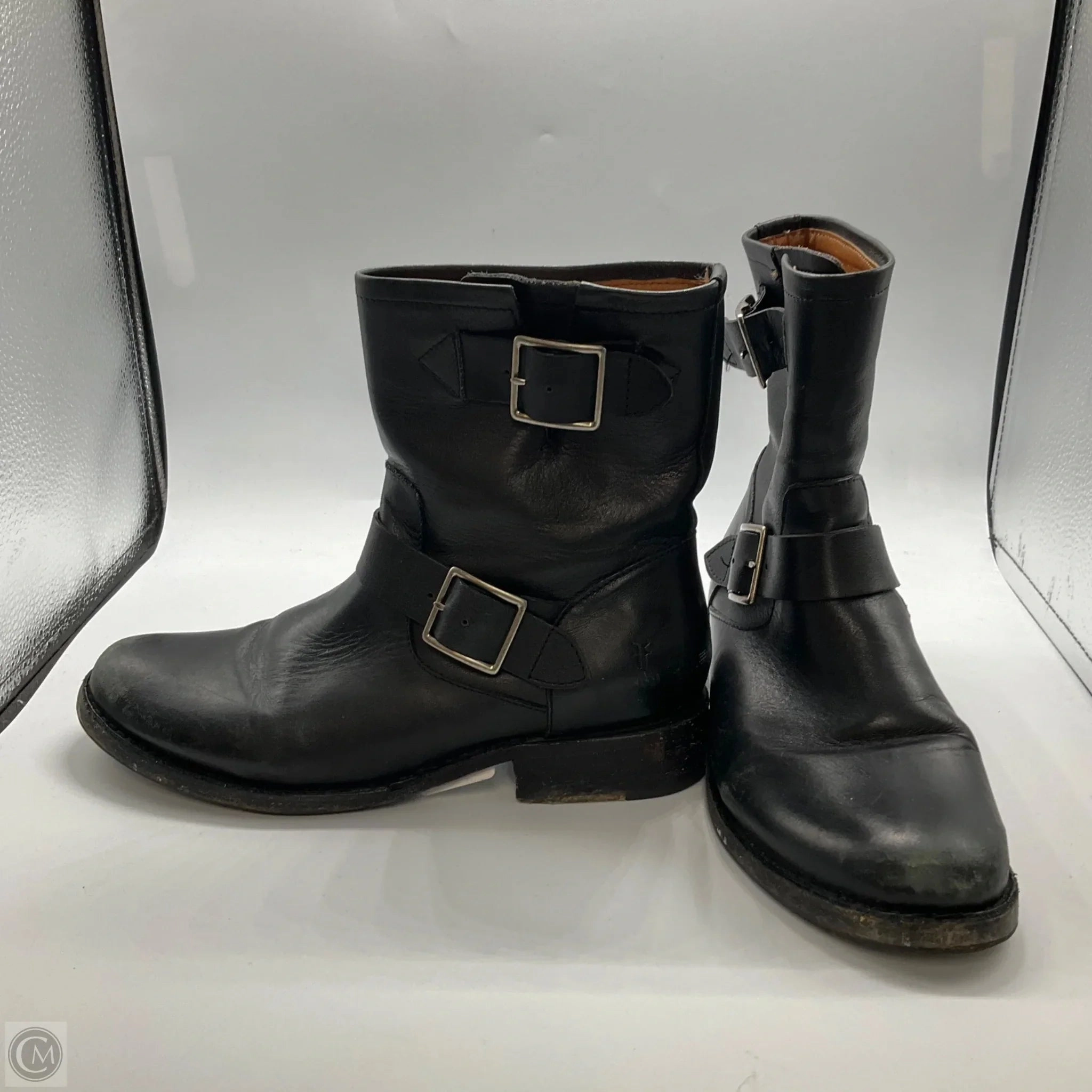 Boots Designer By Frye In Black, Size: 7.5 Comfort arch