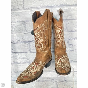 Ultimate Wear Boots Western By Clothes Mentor In Brown & Cream, Size: 8.5