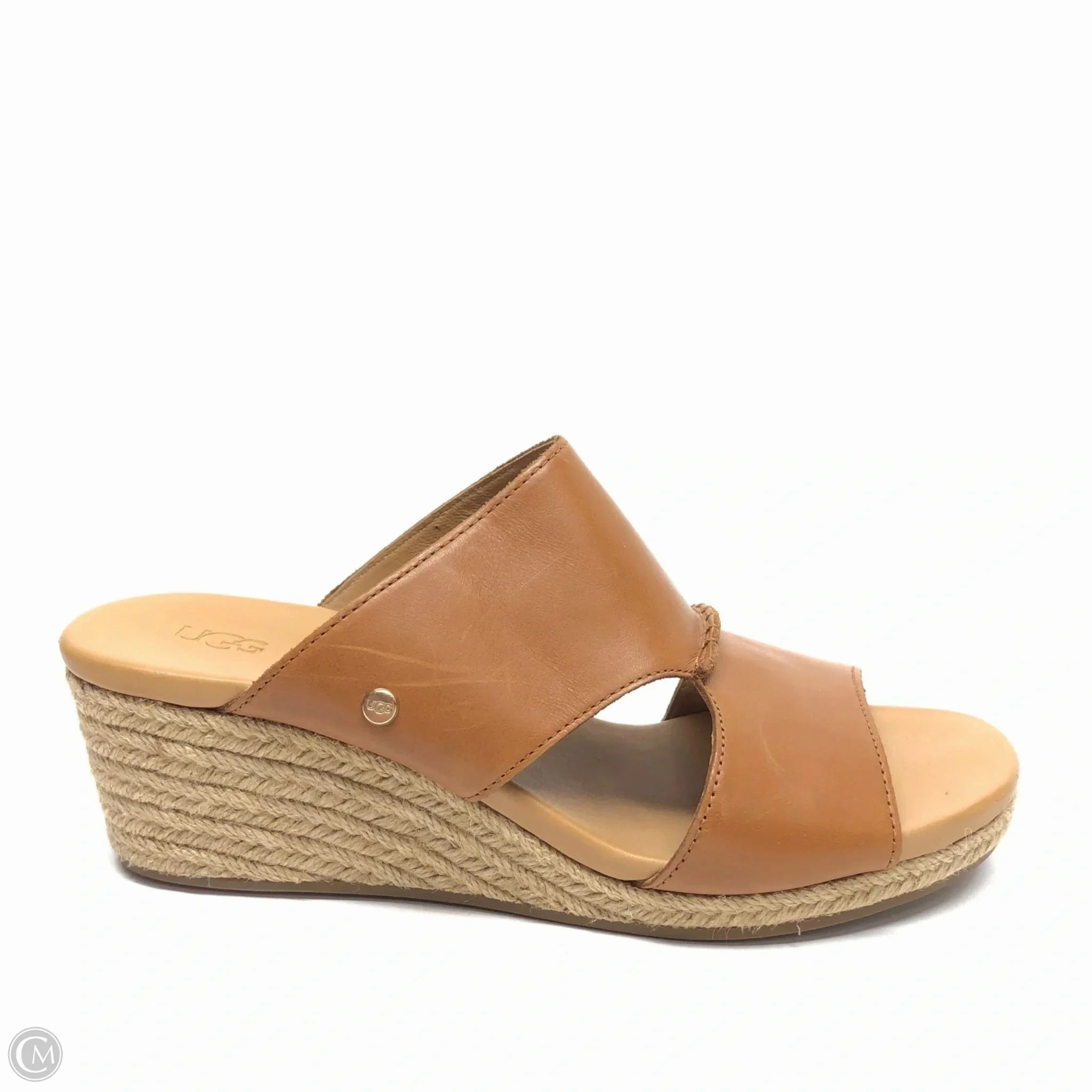 Sandals Designer By Ugg In Tan, Size: 10 Tech Knit