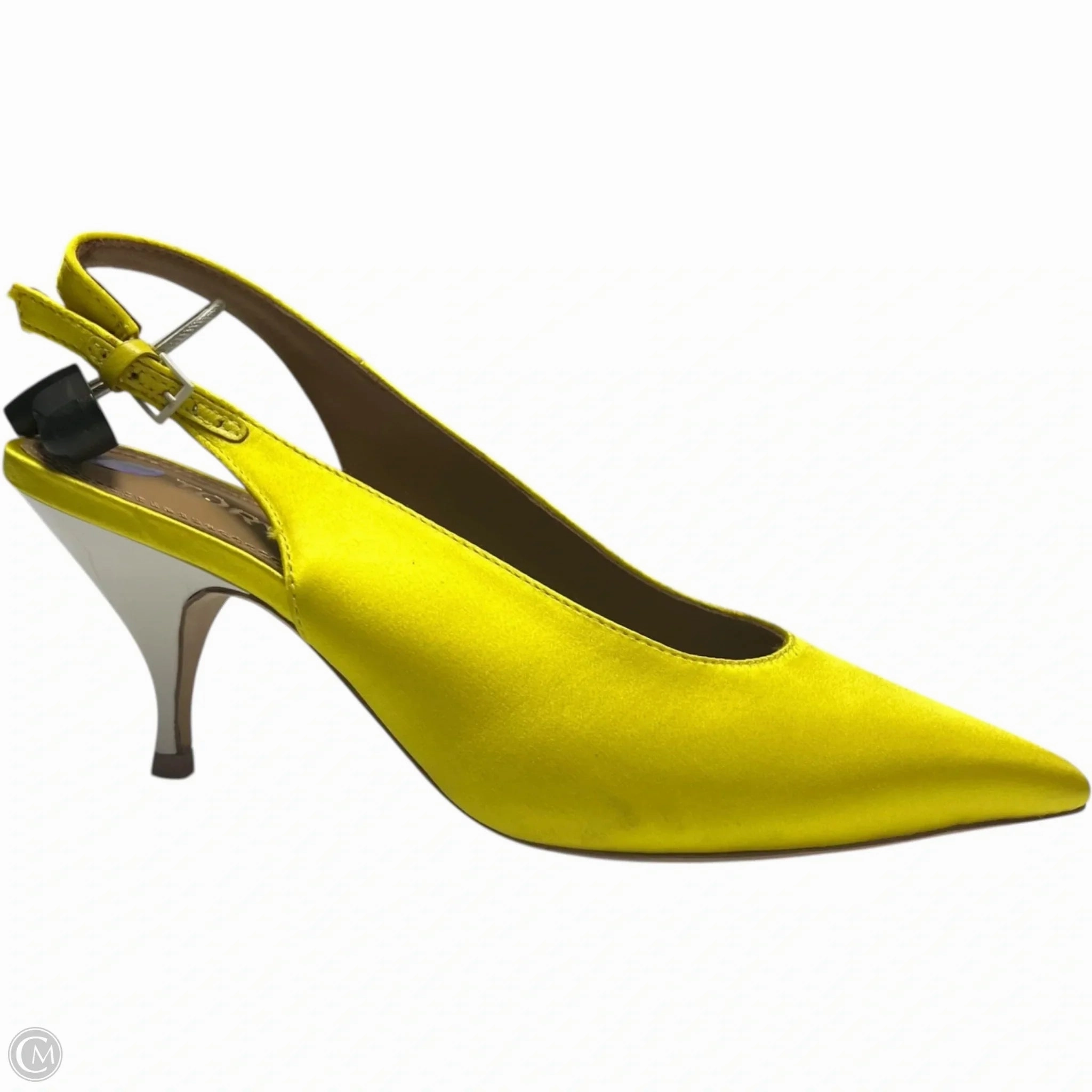 Shoes Designer By Tory Burch In Yellow, Size: 8 Shock Absorbing Midsole Slim Form