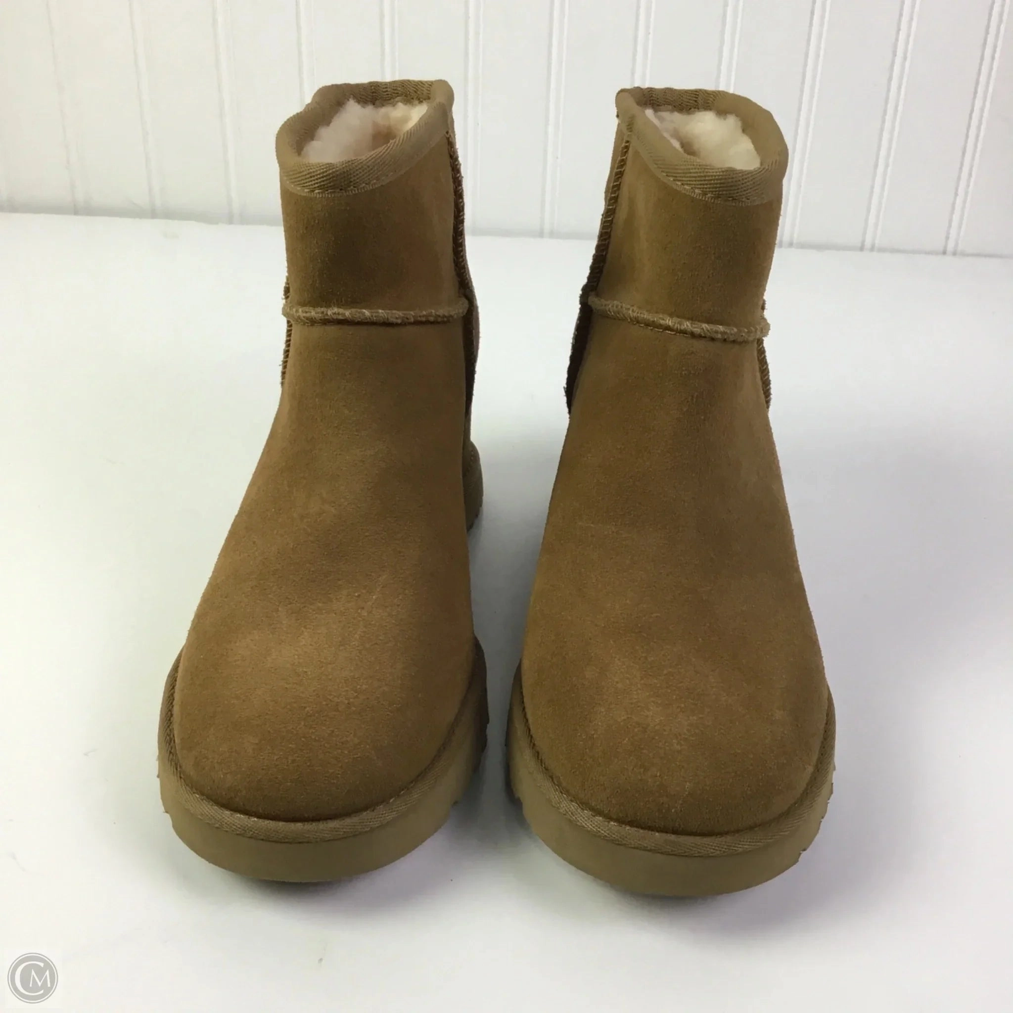 Boots Designer By Ugg In Tan, Size: 6.5 Seamless Inner Construction Supportive Core Active People