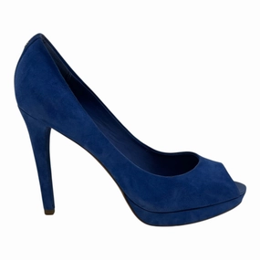 Swift Glide Slip Resistant Design Sandals Designer By Coach In Blue, Size:7.5