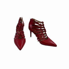 Synthetic Non Toxic Materials Shoes Designer By Michael Kors In Red, Size: 9