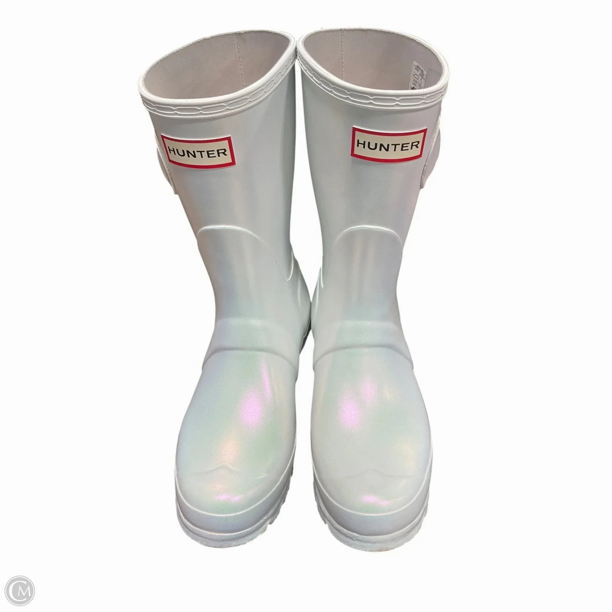 Adjustable Boots Knee Heels By Hunter In White, Size: 7