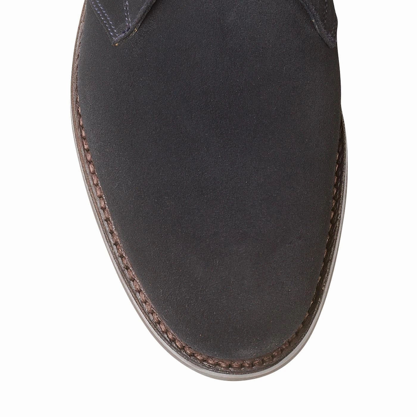 Slip Resistant Grip Side Zip Chiltern Navy Suede