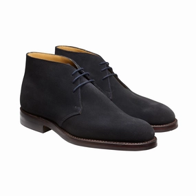 Chiltern Navy Suede Soft Leather